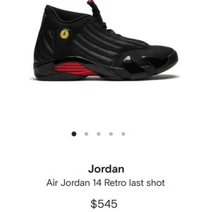🔥🔥🔥 JORDAN RETRO 14 LAST SHOT STILL LIKE NEW 🔥